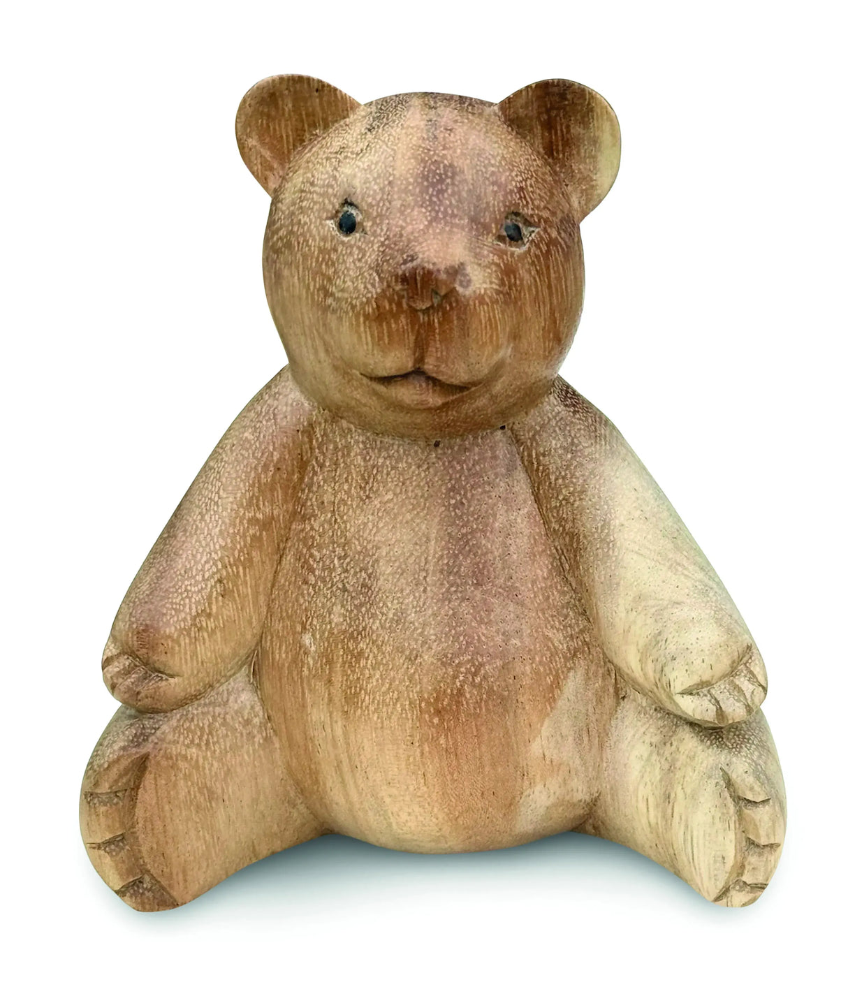CARVED TEDDY BEAR OPEN ARMS 15CM