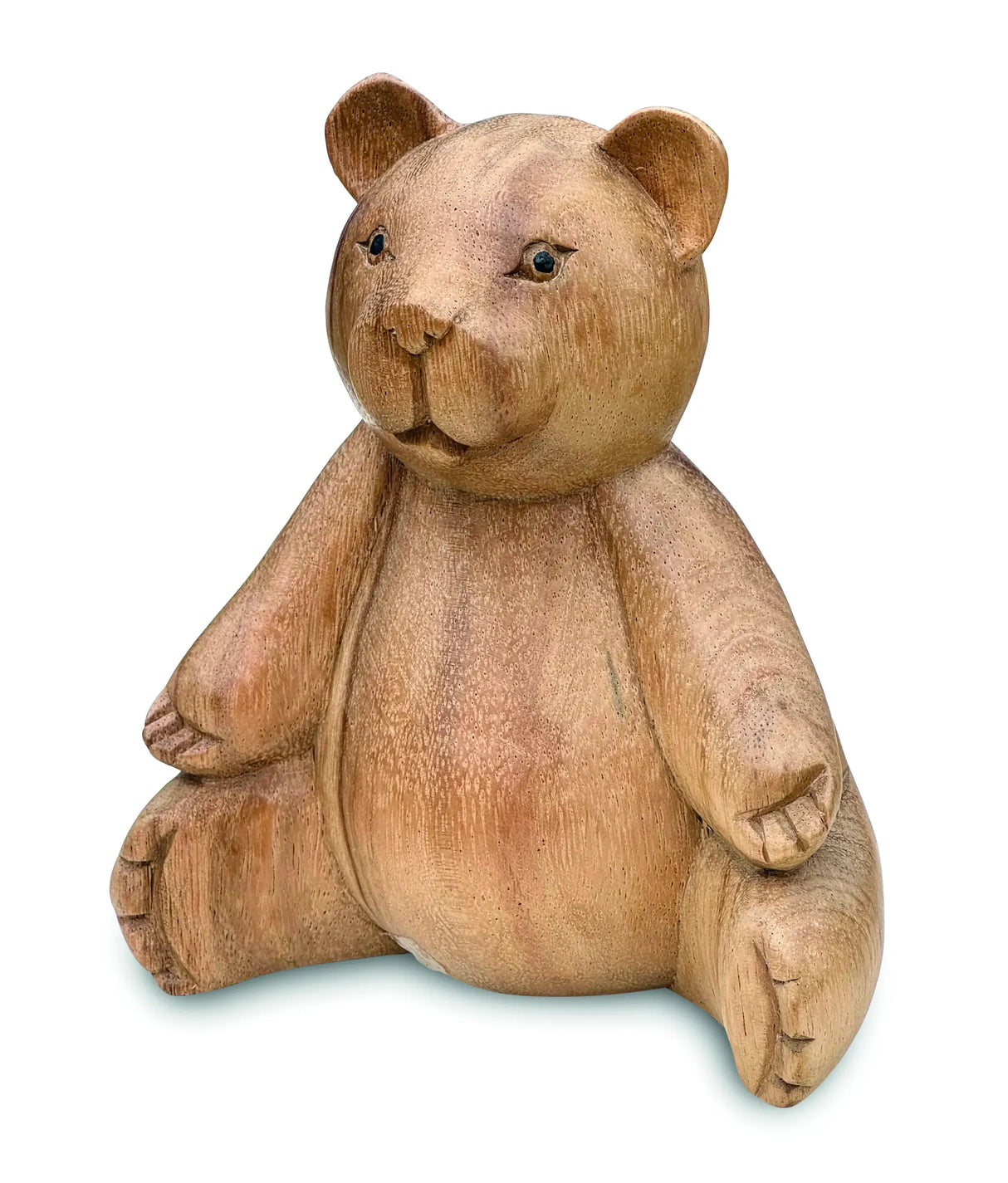 CARVED TEDDY BEAR OPEN ARMS 15CM