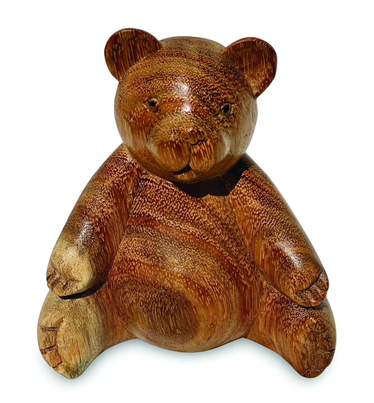 CARVED TEDDY BEAR OPEN ARMS 15CM