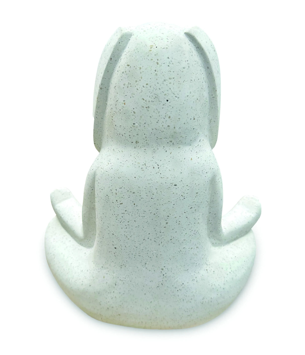 TERRAZO STONE YOGA BUNNY LOTUS POSE STATUE 30CM