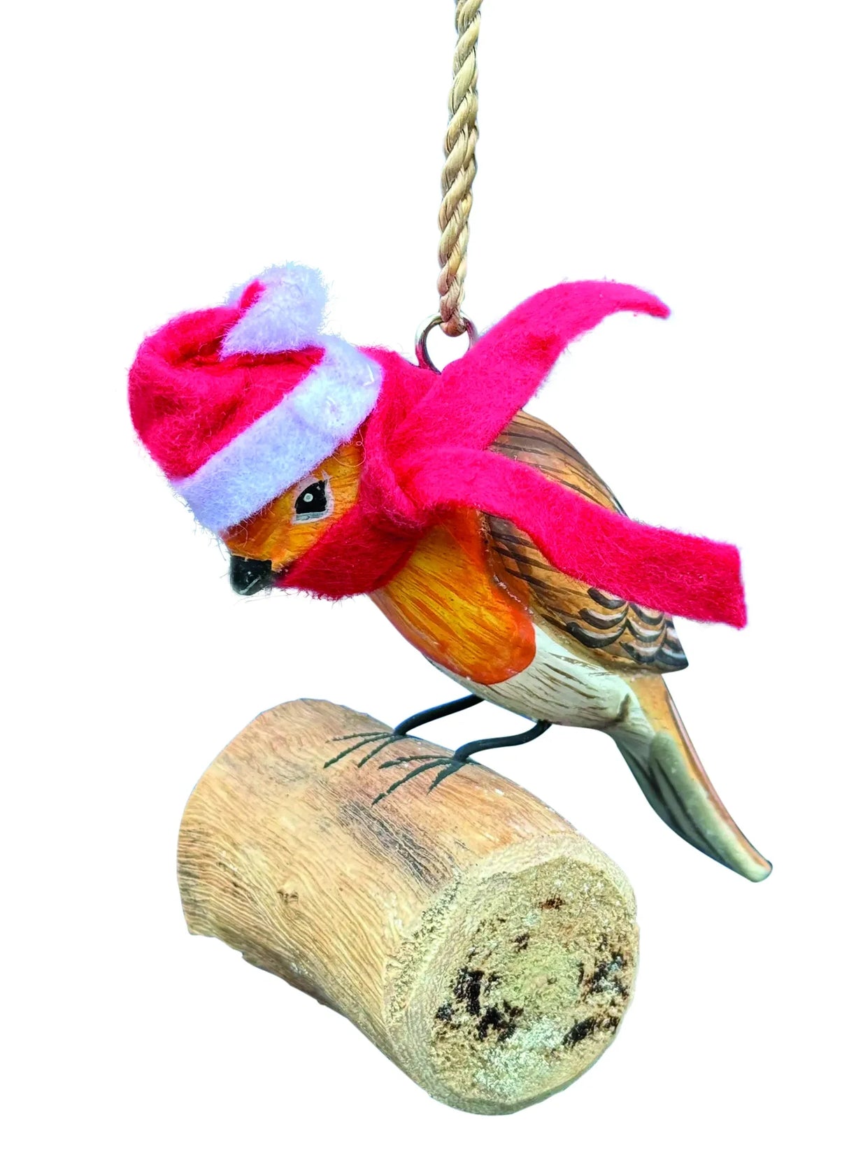 HANGING DECORATION SANTA ROBIN