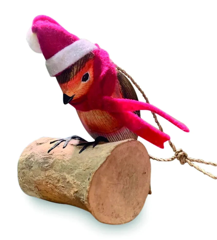 HANGING DECORATION SANTA ROBIN