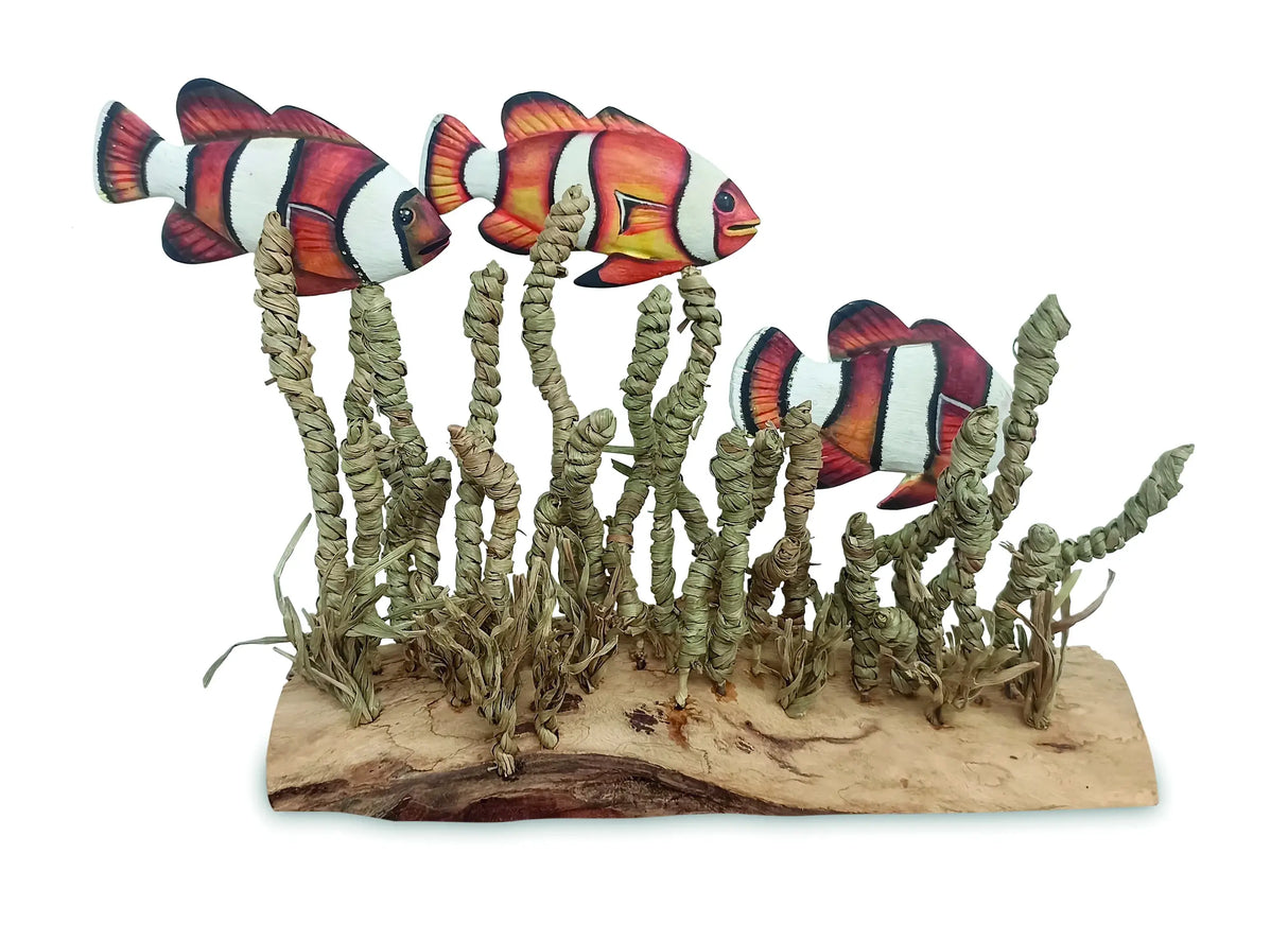 CLOWNFISH SHOAL IN SEAGRASS