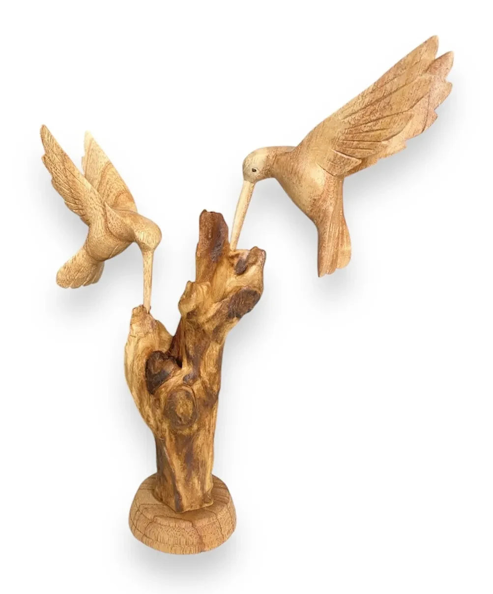 DOUBLE HUMMINGBIRD FEEDING