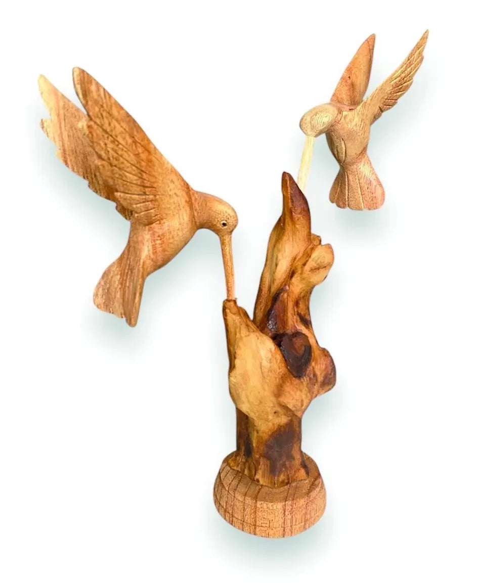 DOUBLE HUMMINGBIRD FEEDING