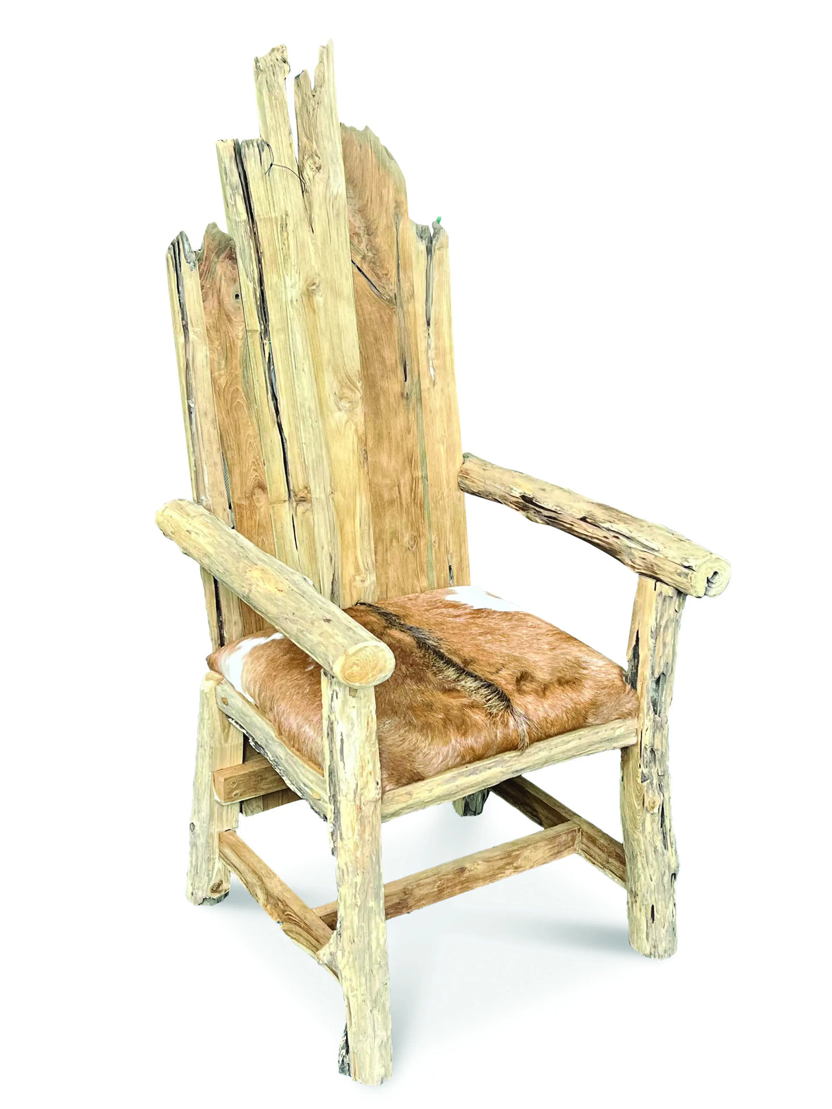 Root Goat Skinned King Chair