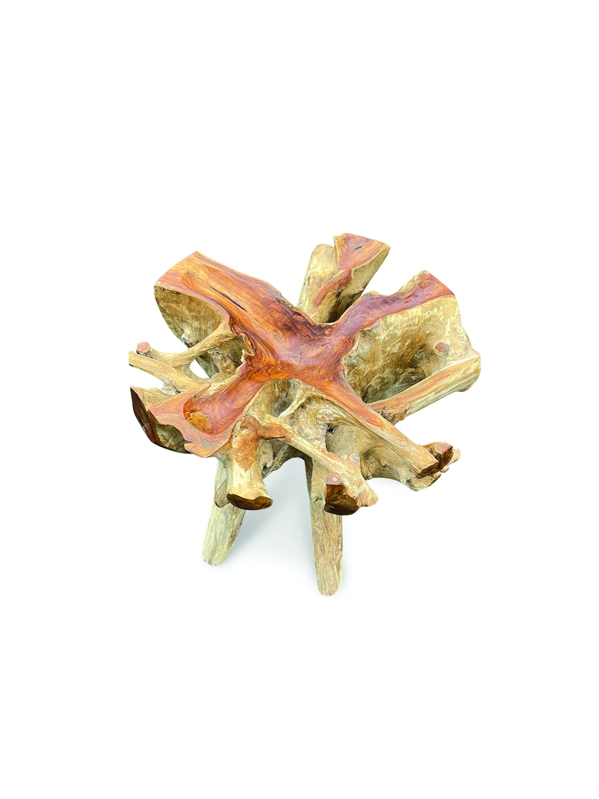 ROOT ROUND DINING TABLE SMALL, WITH 120CM ROUND GLASS