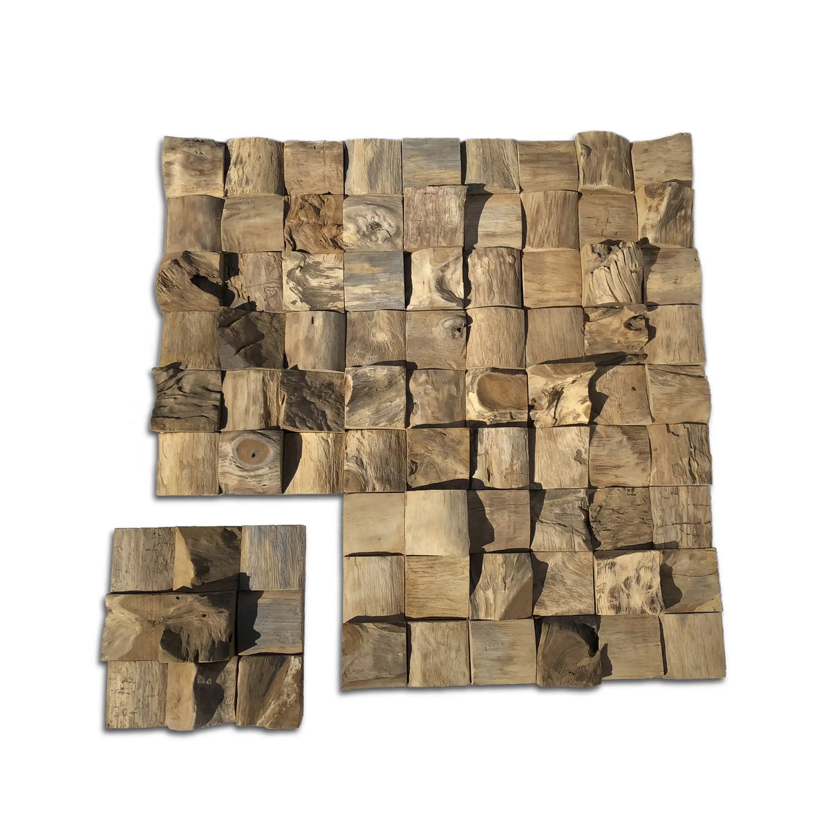 Block panel with plywood 9 mm base 30x30 ( 1 m2 is 10 pcs )