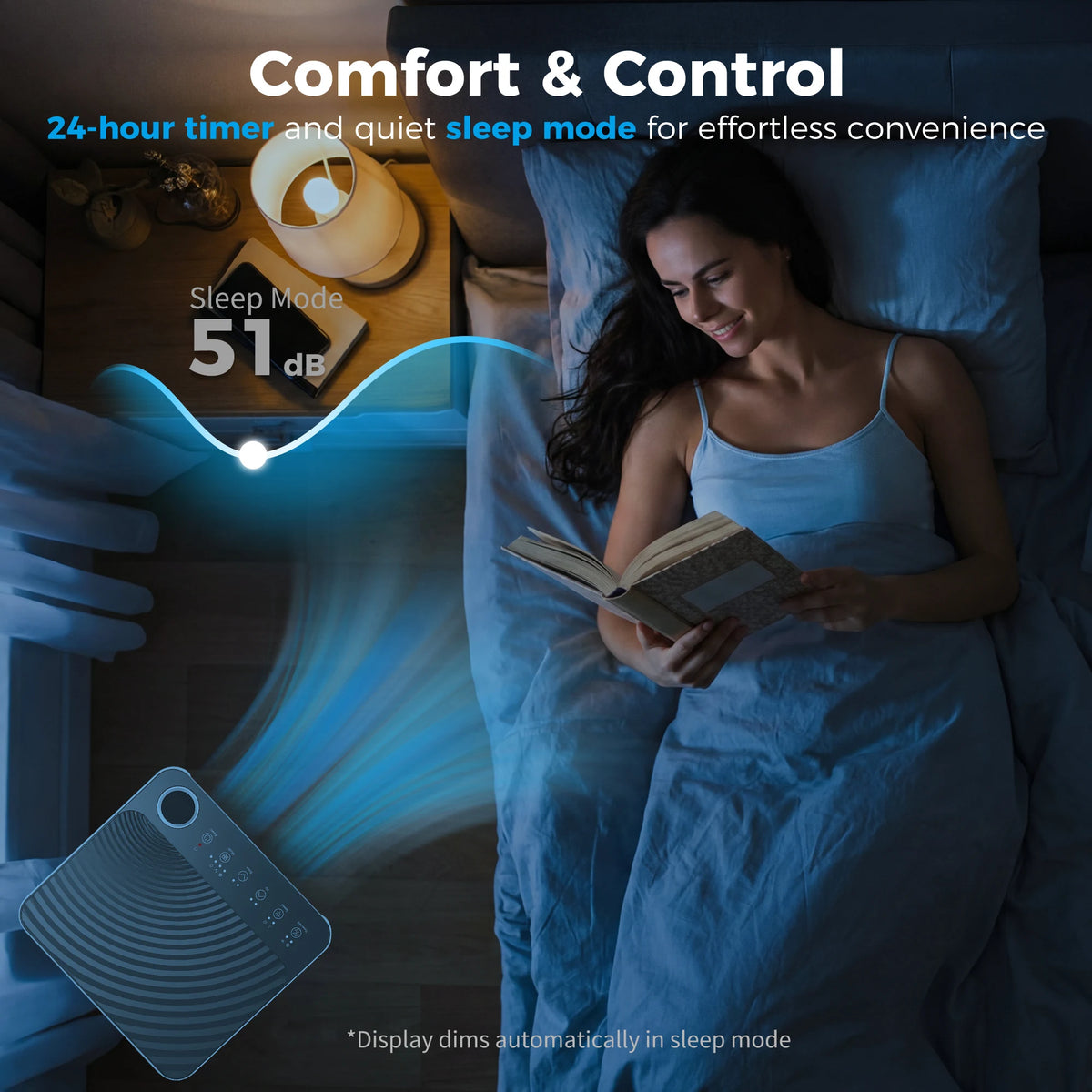 HOMCOM Portable Air Conditioner 7000 BTU, 4-in-1 AC Unit with Cool, Dehumidifier, Fan, Sleep Mode, WiFi Voice Remote Control