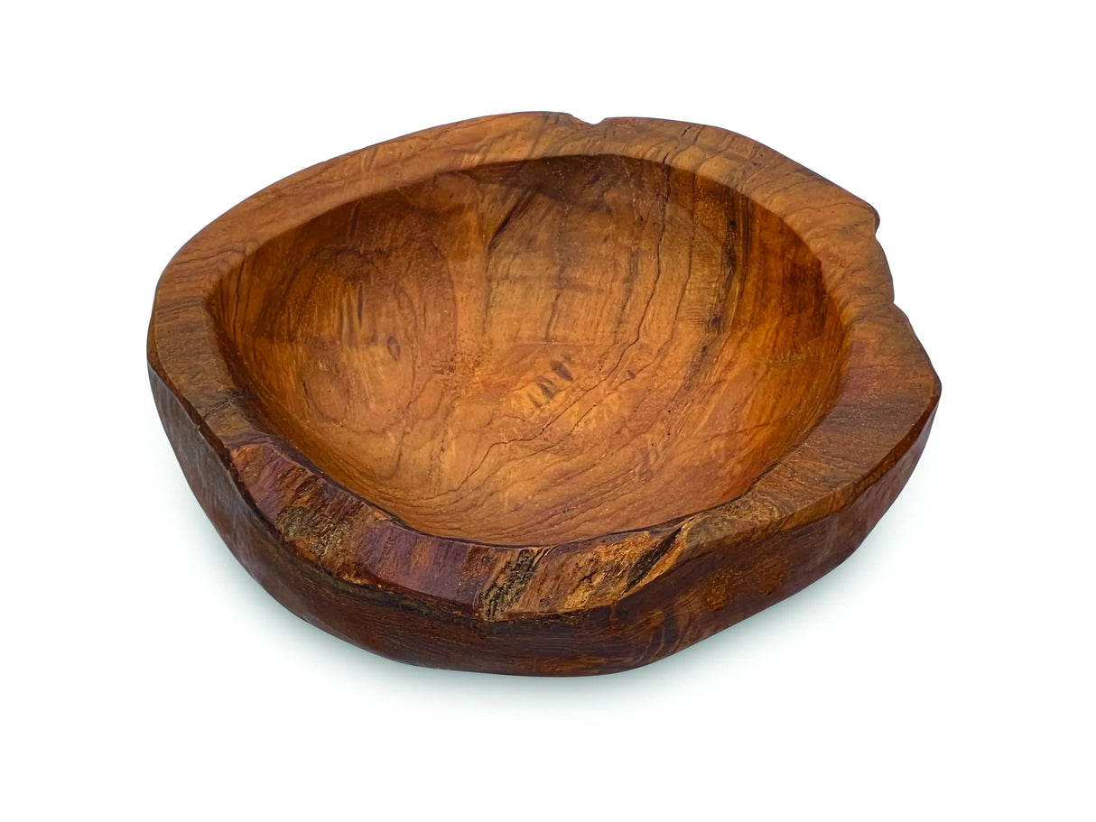 Wooden Rustic Round Table Bowl Mini