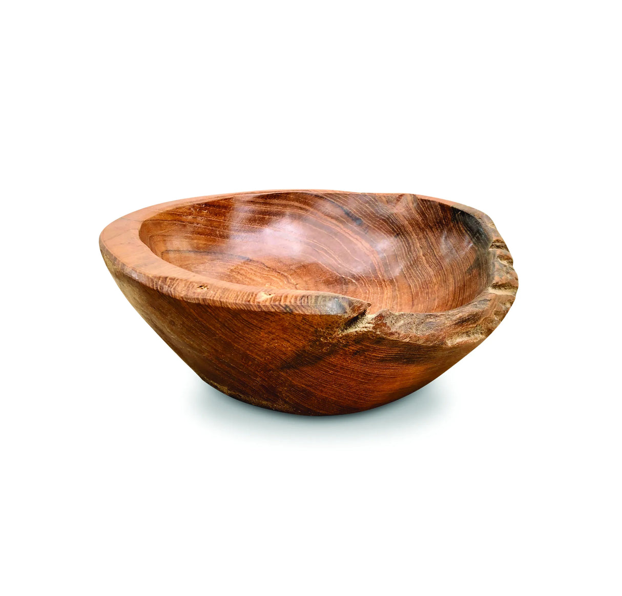 Wooden Rustic Round Table Bowl Mini