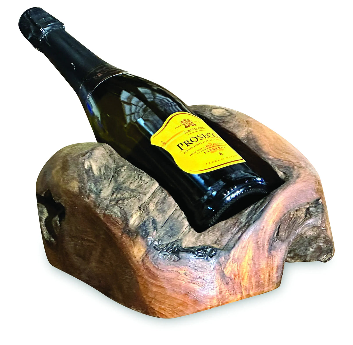 Driftwood wine holder single