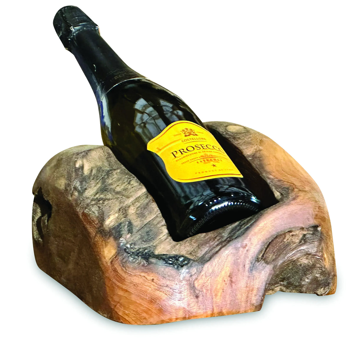 Driftwood wine holder single