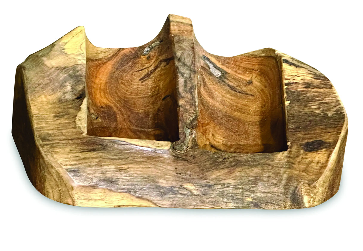 Driftwood wine holder double