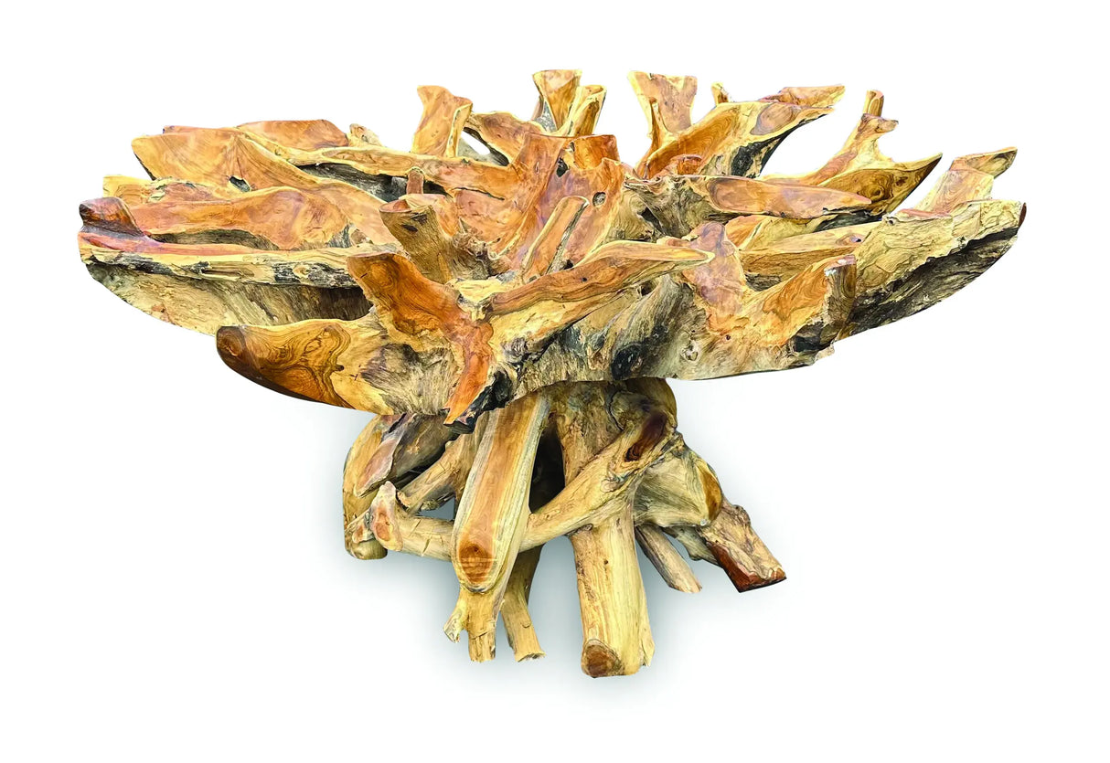 Lombok Round Dining Table With Glass 180 cm