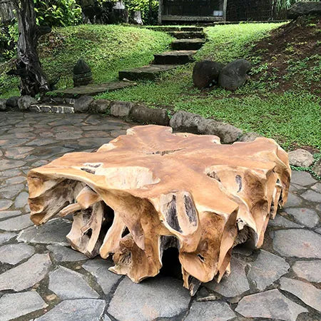 Square 1 metre Lombok Solid Coffee Table