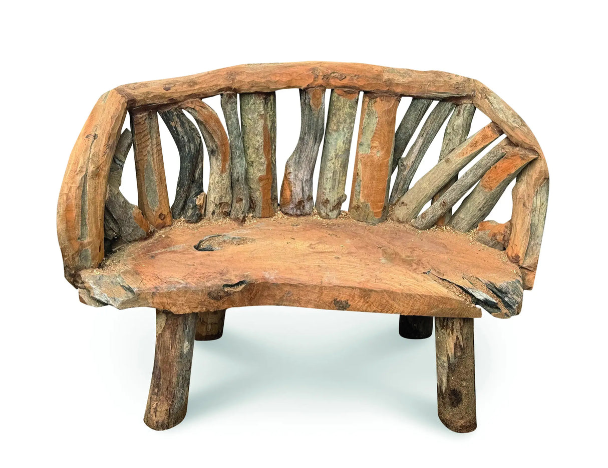 Teak Driftwood Garden Bench 130 cm