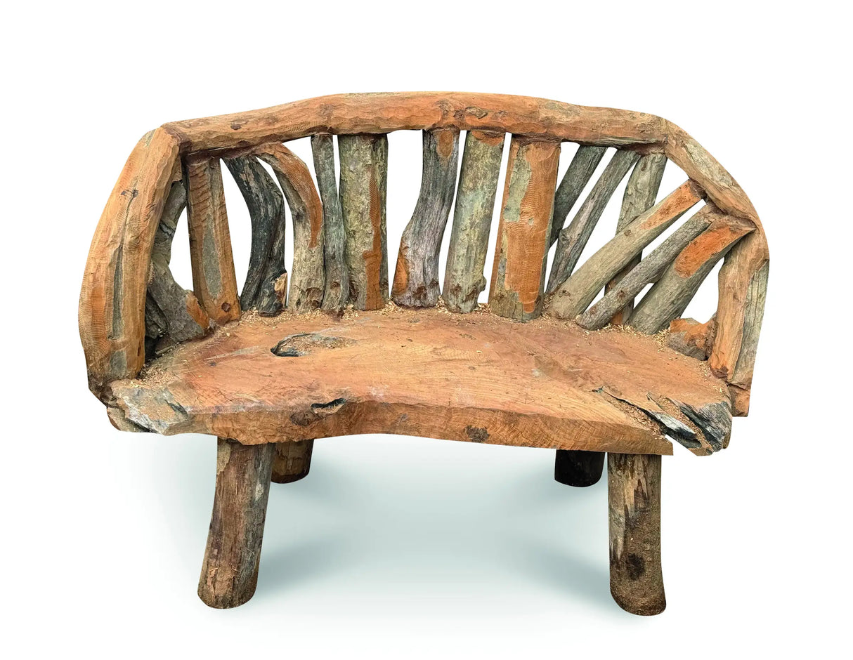 Teak Driftwood Garden Bench 130 cm
