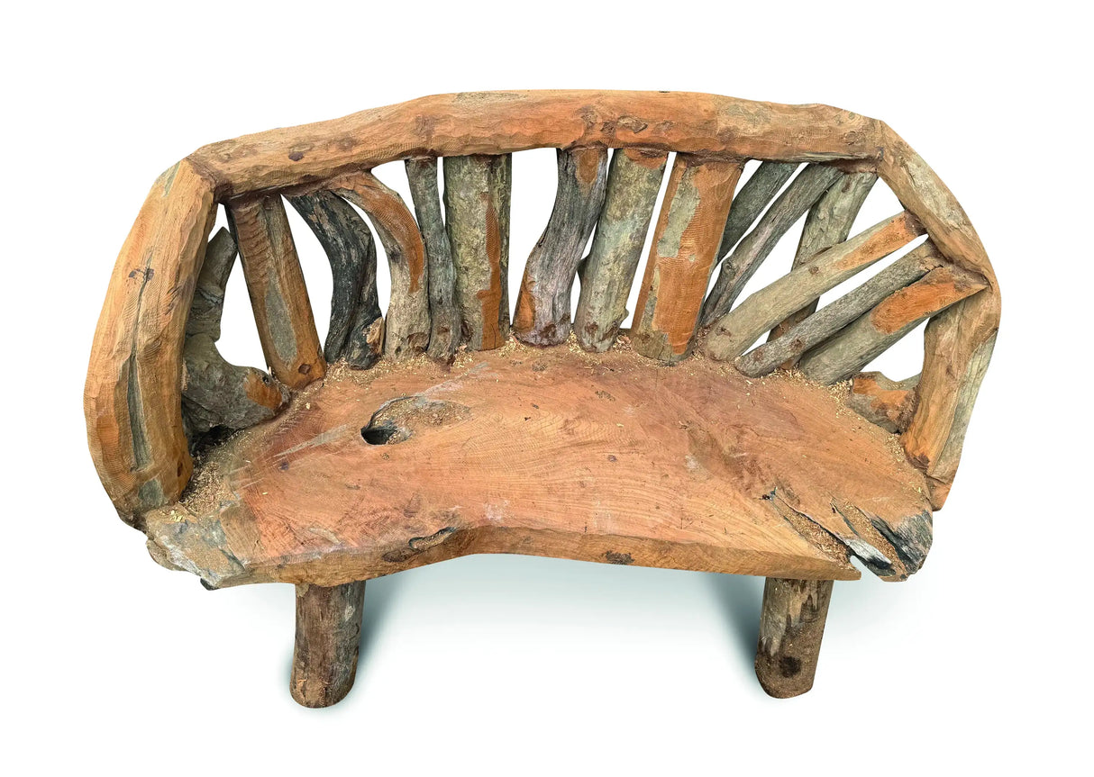Teak Driftwood Garden Bench 130 cm