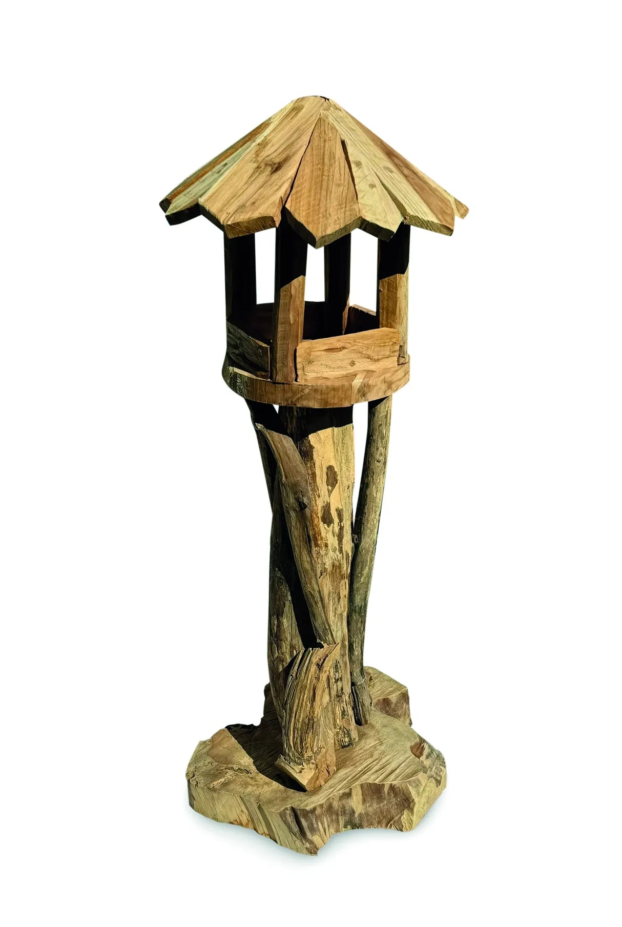 Mini Bali Driftwood Bird Food Pecking Station 100 cm