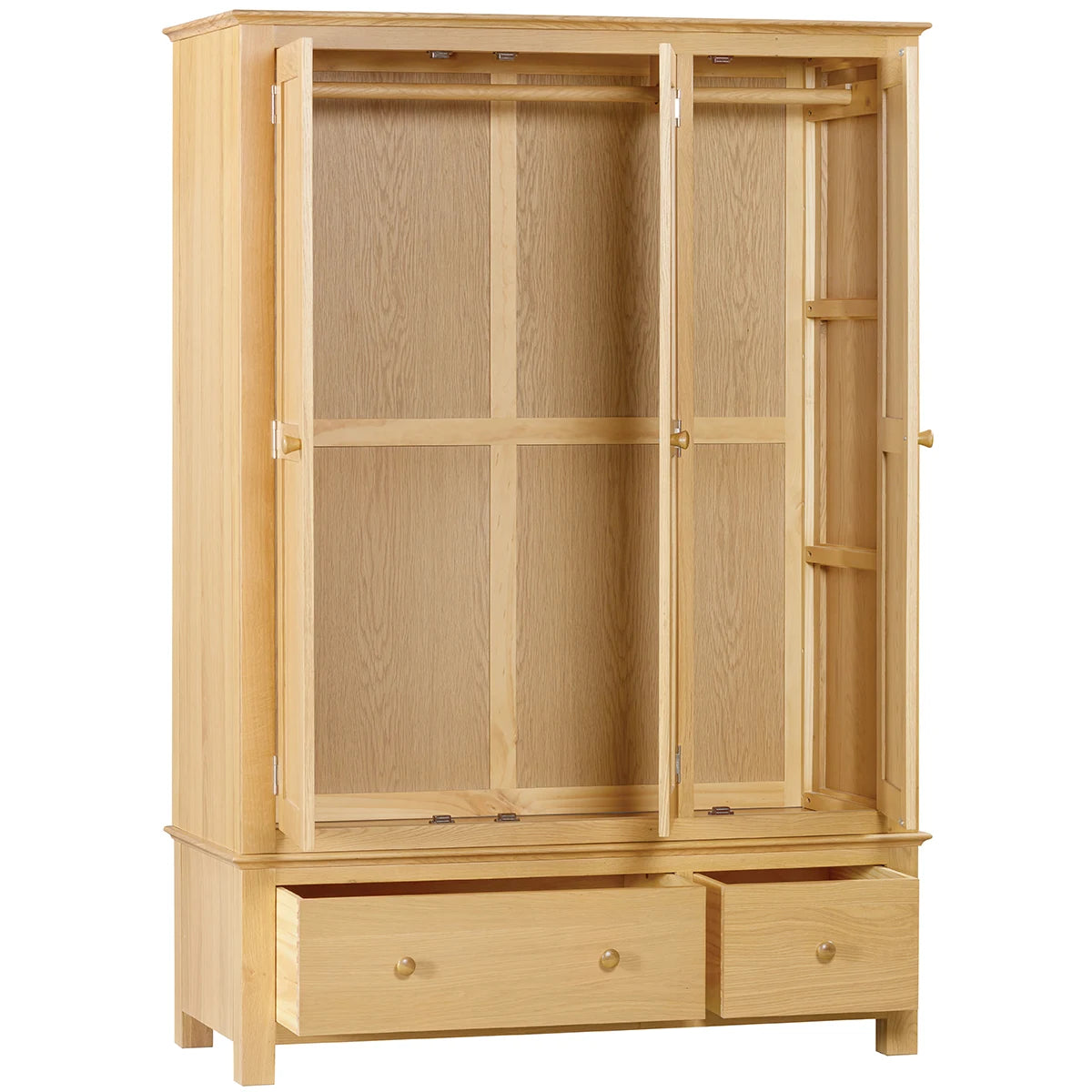Triple Robe with 2 Drawers