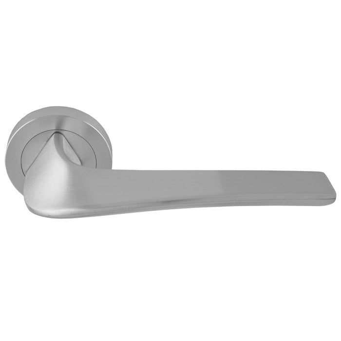 MASTER LEVER ON CONCEALED FIX ROUND ROSE CSA (SATIN CHROME) - Satin Chrome - PAIR