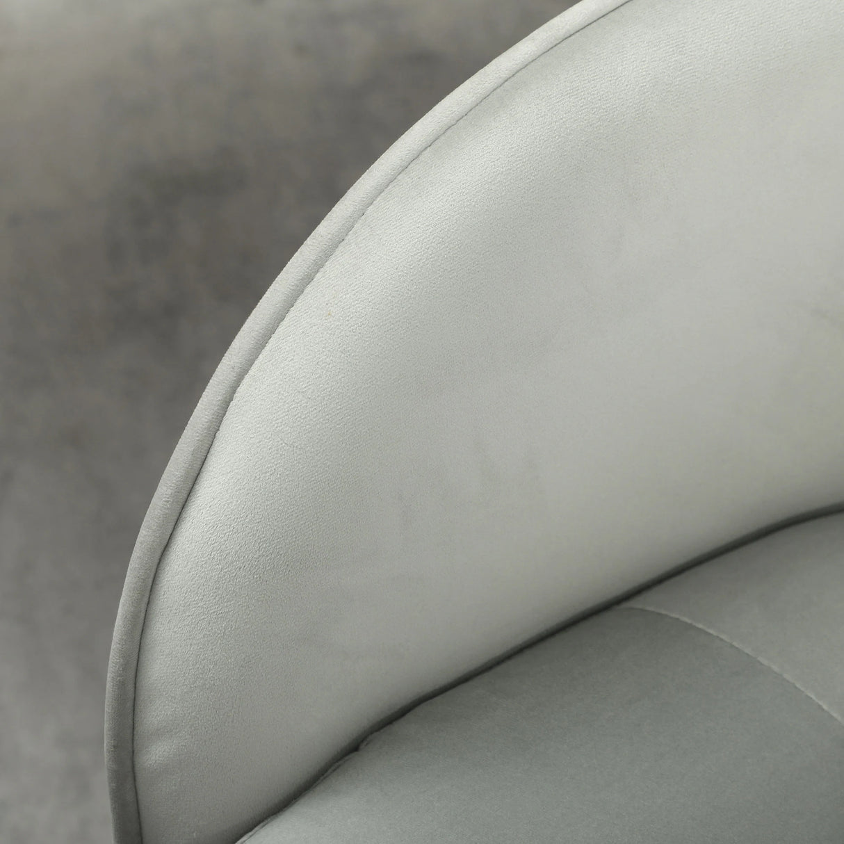 HOMCOM 46-56 cm Velvet-feel Office Chair - Grey