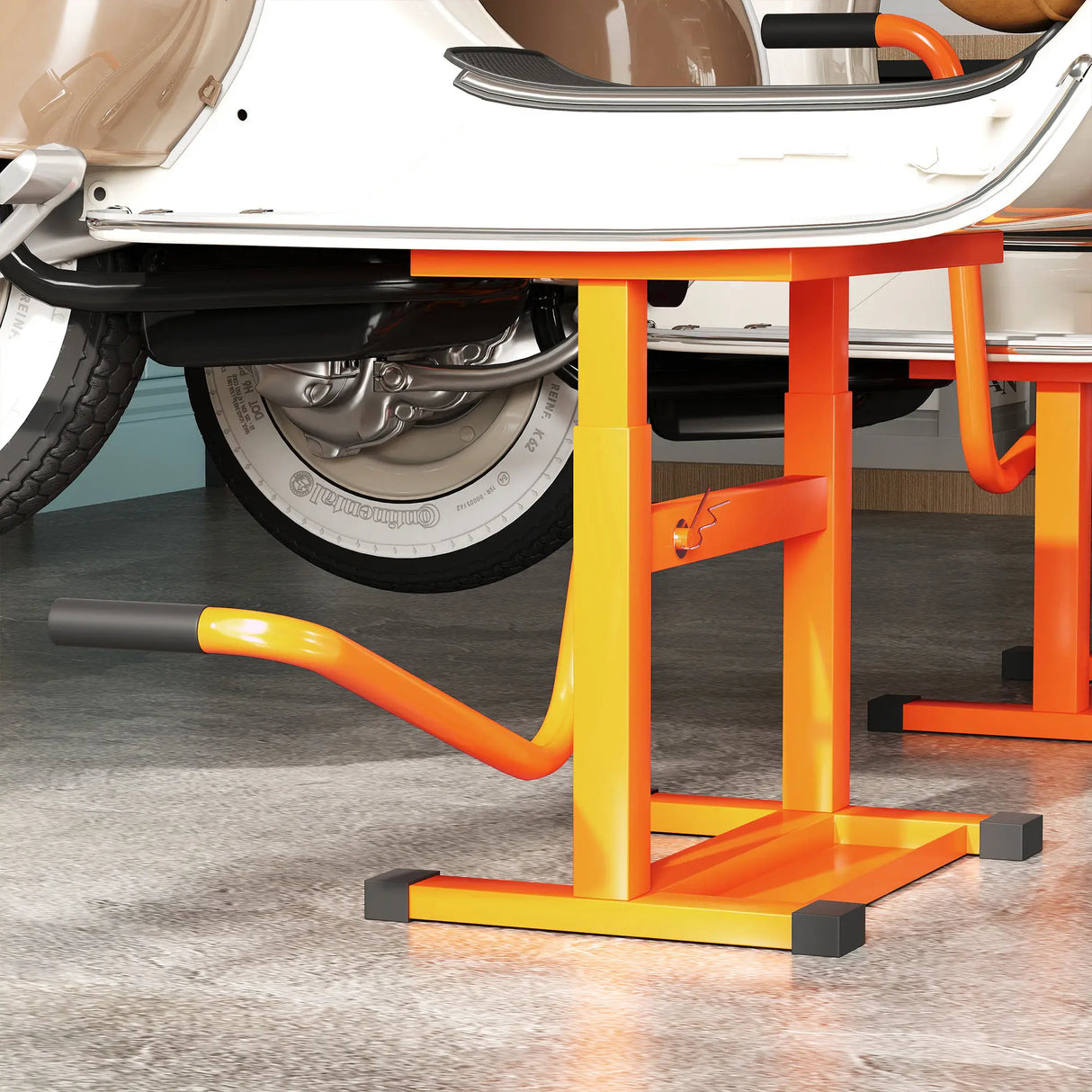 DURHAND Steel Motorbike Jack Lift, 27.5 / 39.5 H cm - Orange