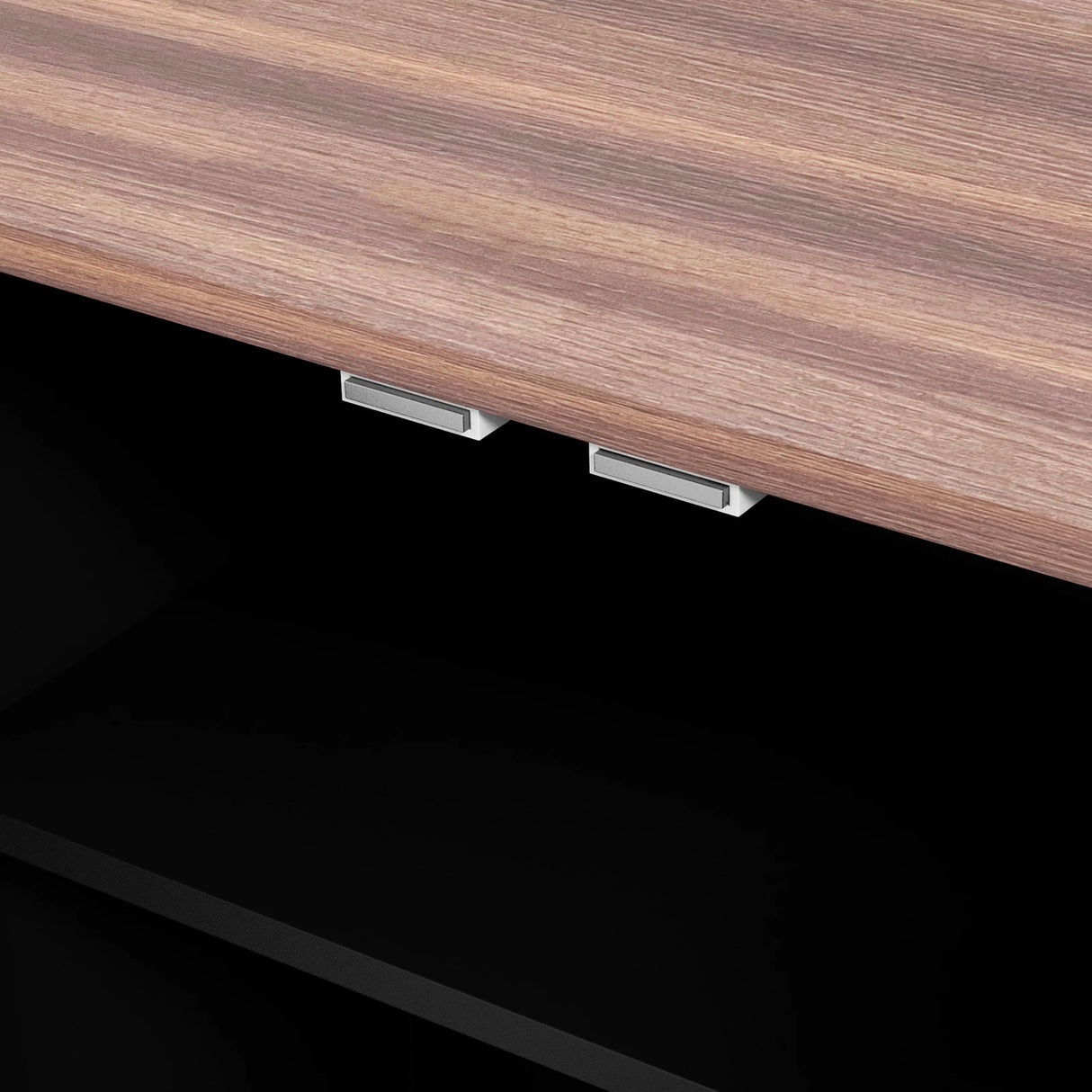 PawHut Pet Feeding Station with Raised Dog Bowls, Adjustable Panel, Hooks, Black