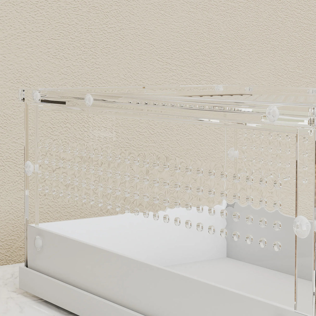 PawHut Acrylic Reptile Terrarium with Top Sliding Door, Vents, for Snake, Frog, Spider, Gecko, Tarantula, 30 x 20 x 15 cm
