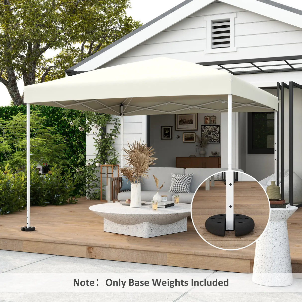 Outsunny Pop up Canopy Tent Weights Set of 4 PCs, Leg Weights for Marquee Party Tent Outdoor Canopy, Total 8.8KG