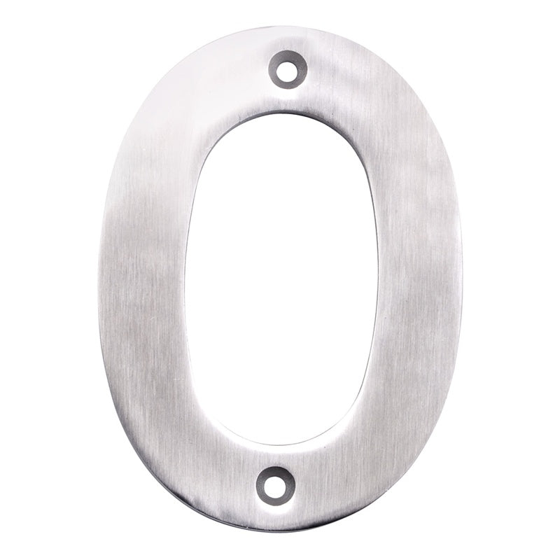100 X 72 X 5MM - NUMBER 0 - FACE FIX _x005F
- SATIN STAINLESS STEEL - EACH