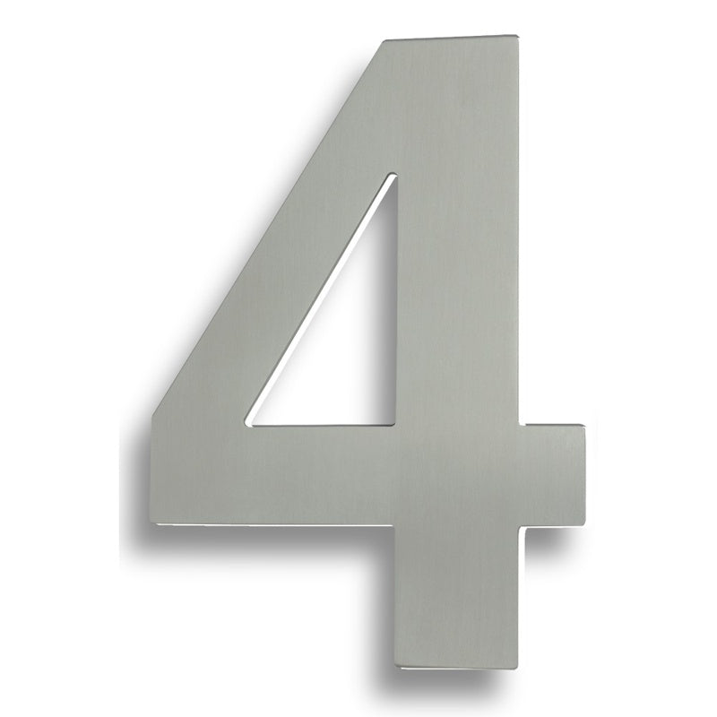 178 X 125 X 2MM - NUMBER 4 - CONCEALED FIX_x005F
- SATIN STAINLESS STEEL - EACH