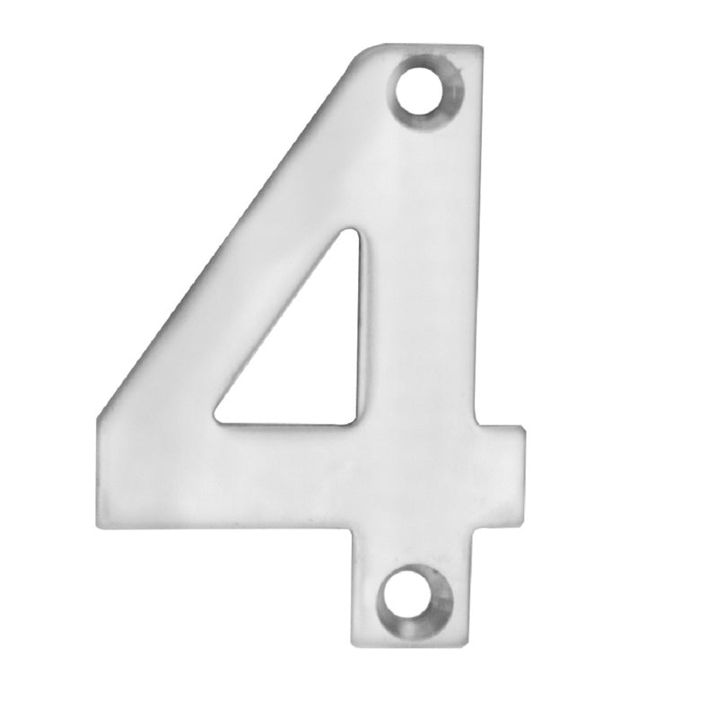 50 X 36 X 2MM - NUMBER 4 - FACE FIX _x005F
- SATIN STAINLESS STEEL - EACH
