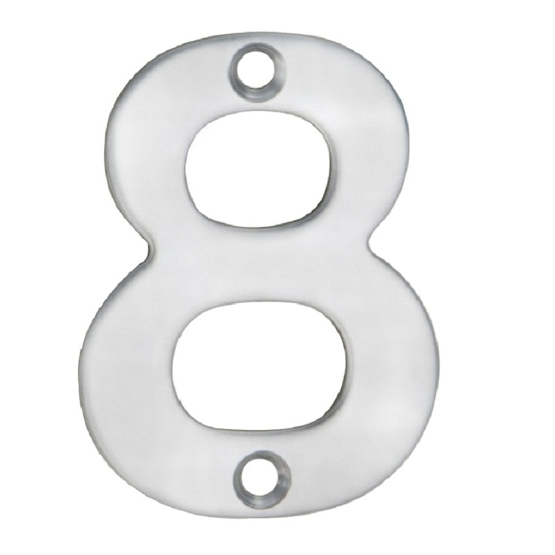 50 X 32 X 2MM - NUMBER 8 - FACE FIX _x005F
- SATIN STAINLESS STEEL - EACH