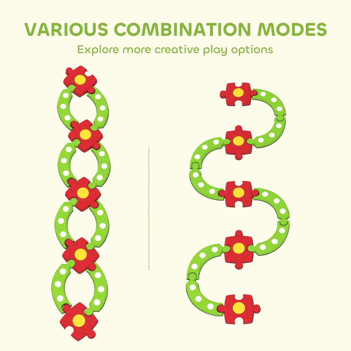 AIYAPLAY 13 PCS Kids Balance Beam Stepping Stones Set with Non-slip Textured Surface, Outdoor Indoor for Toddlers, Green