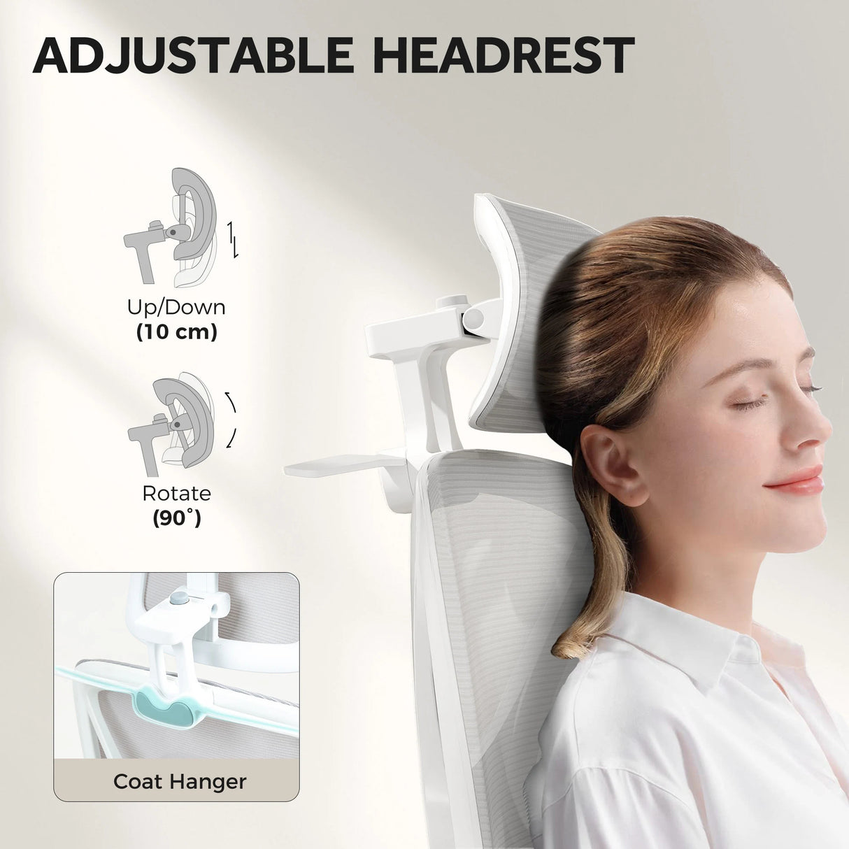 HOMCOM Ergonomic and Adjustable Office Chair - Grey