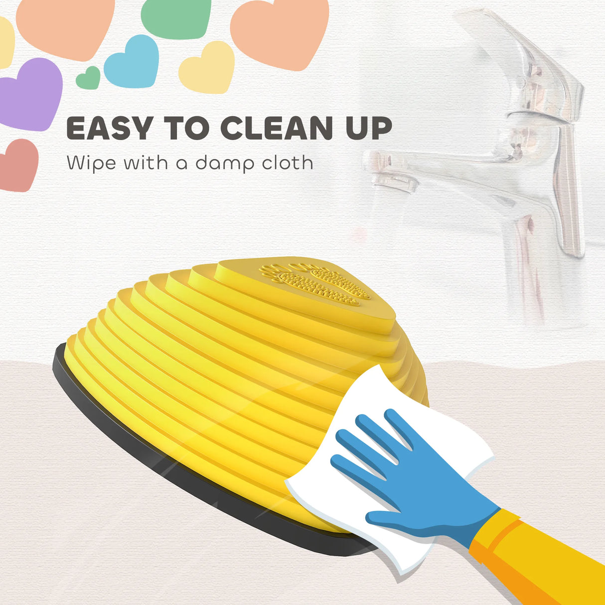 AIYAPLAY 6-Piece Stepping Stones for Kids, Stackable Sensory Toys Outdoor Indoor, Obstacle Course for Balance and Motor Skills