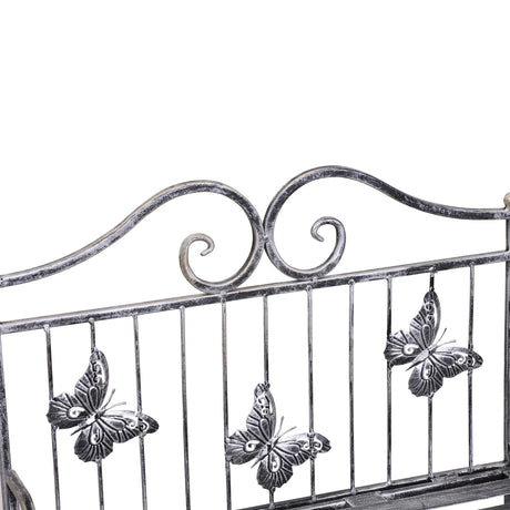 Outsunny 3 Tier Plant Stand Indoor Outdoor, Metal Plant Shelf Flower Display Rack for Potted Plants Garden Balcony Decor, 44 x 25 x 96 cm