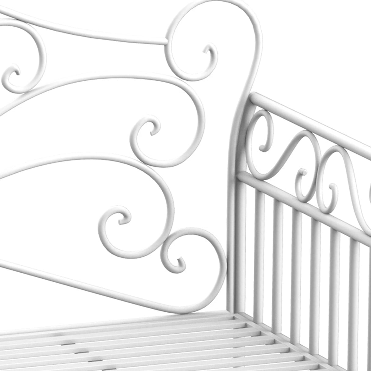 Outsunny Heavy-Duty Garden Bench-White