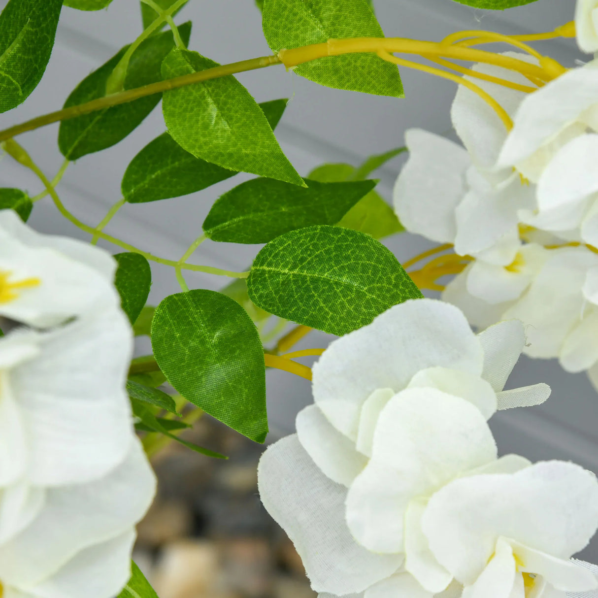 HOMCOM Artificial Realistic White Wisteria Tree Faux Decorative Plant in Nursery Pot for Indoor Dcor, 160cm