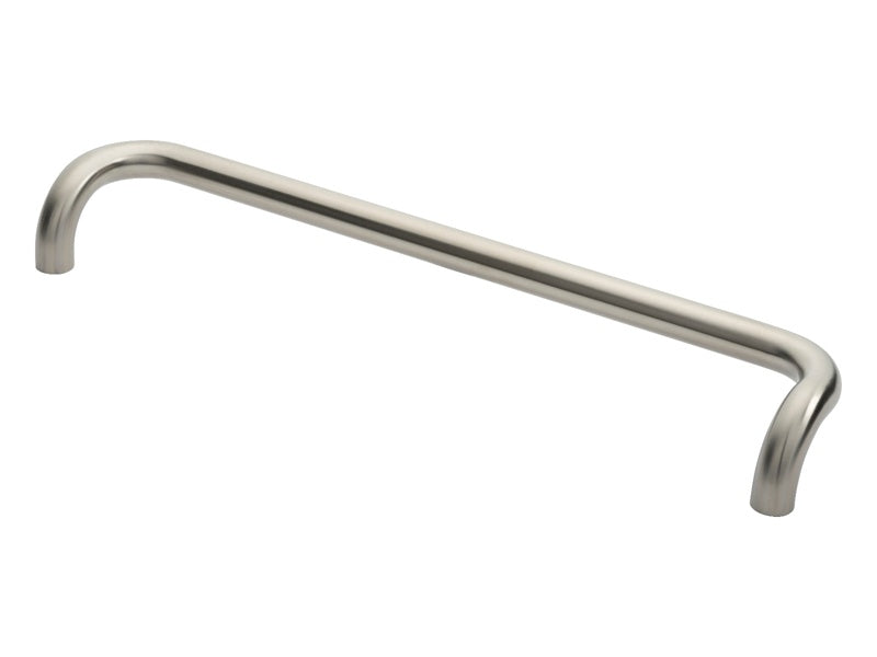 30MM DIA. CRANKED PULL HANDLE - 600MM C/C - BOLT THROUGH FIXING_x005F
- SATIN STAINLESS STEEL - EACH