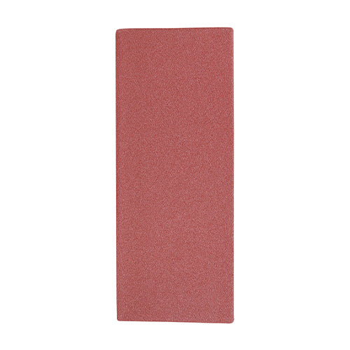 5 x TIMCO 1/3 Sanding Sheets 120 Grit Red Unpunched - 93 x 230mm