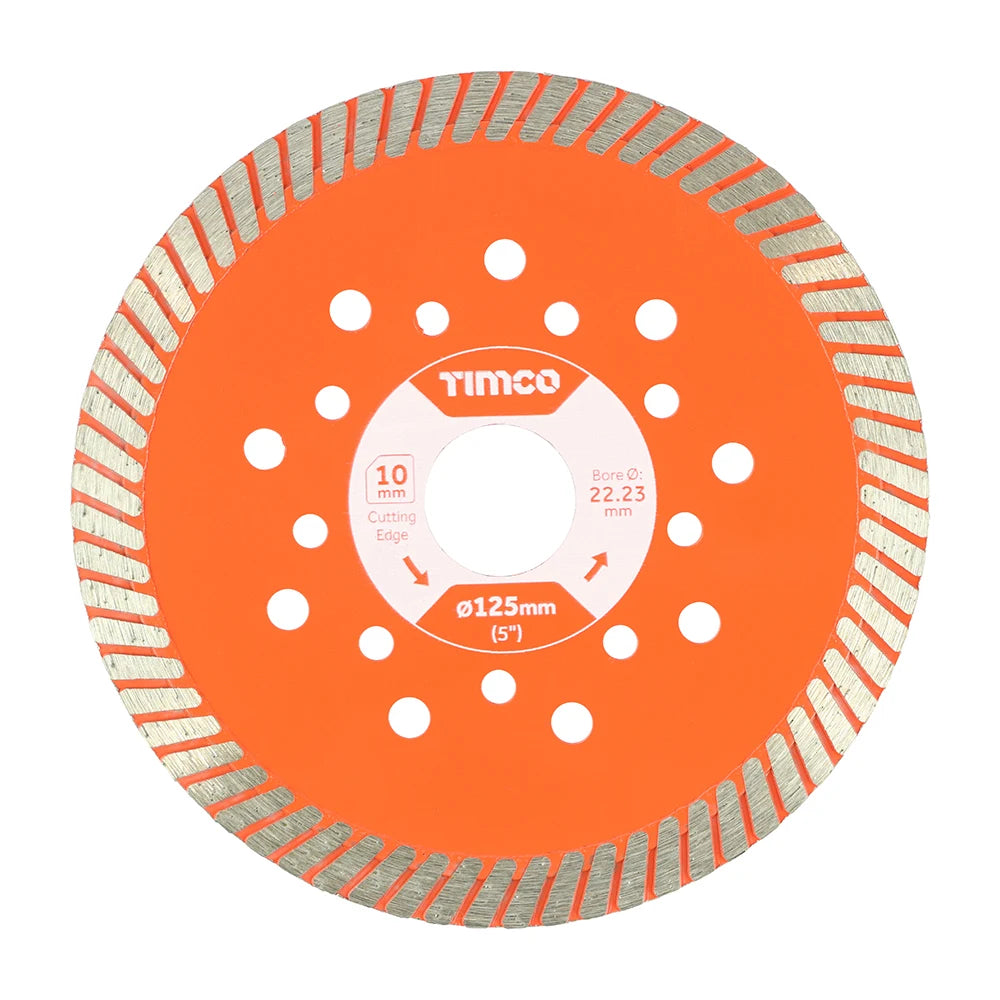 TIMCO Premium Diamond Blade Continuous - 125 x 22.2