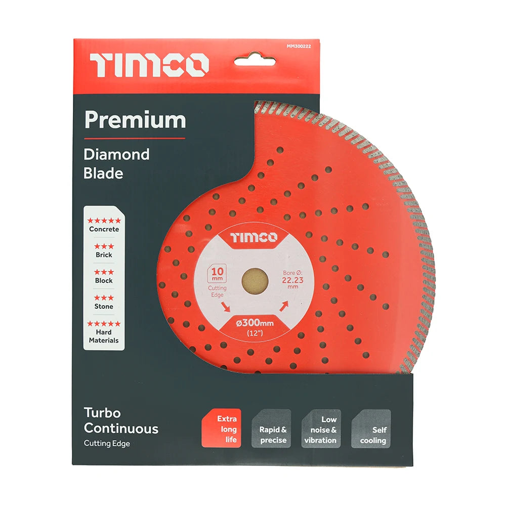 TIMCO Premium Diamond Blade Continuous - 300 x 22.2