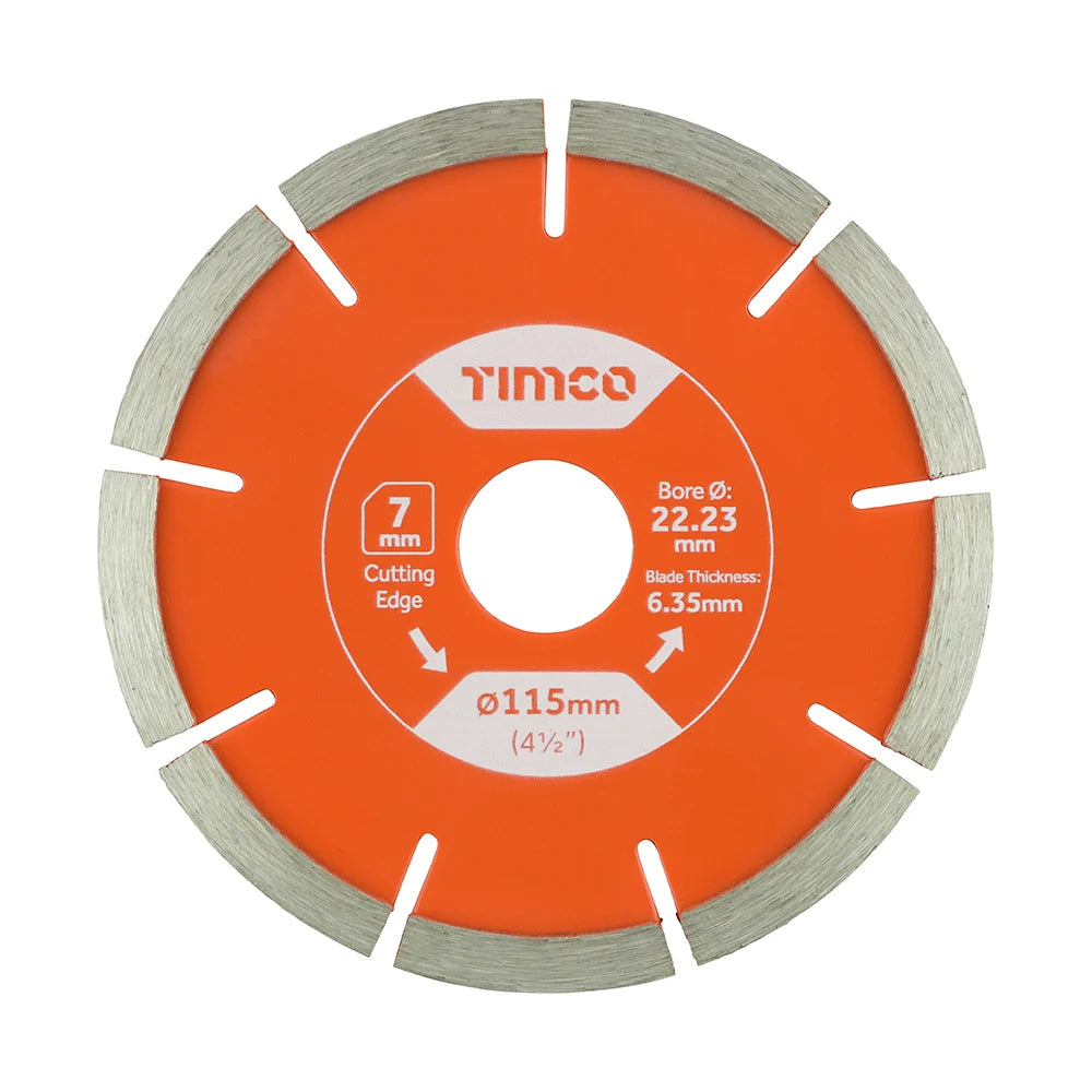 TIMCO General Purpose Mortar Raking Diamond Blade - 115 x 22.2