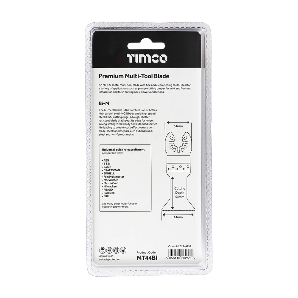 TIMCO Premium MTool Blade Straight - 44mm
