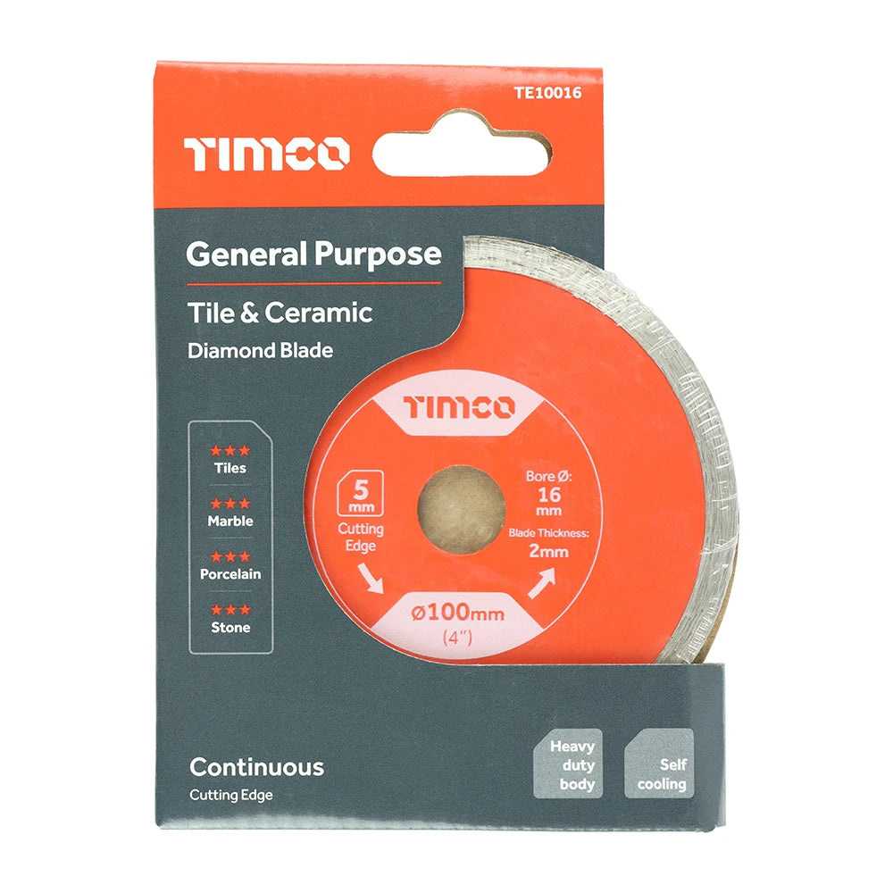 TIMCO General Purpose Tile & Ceramic Blade - 100 x 16.0