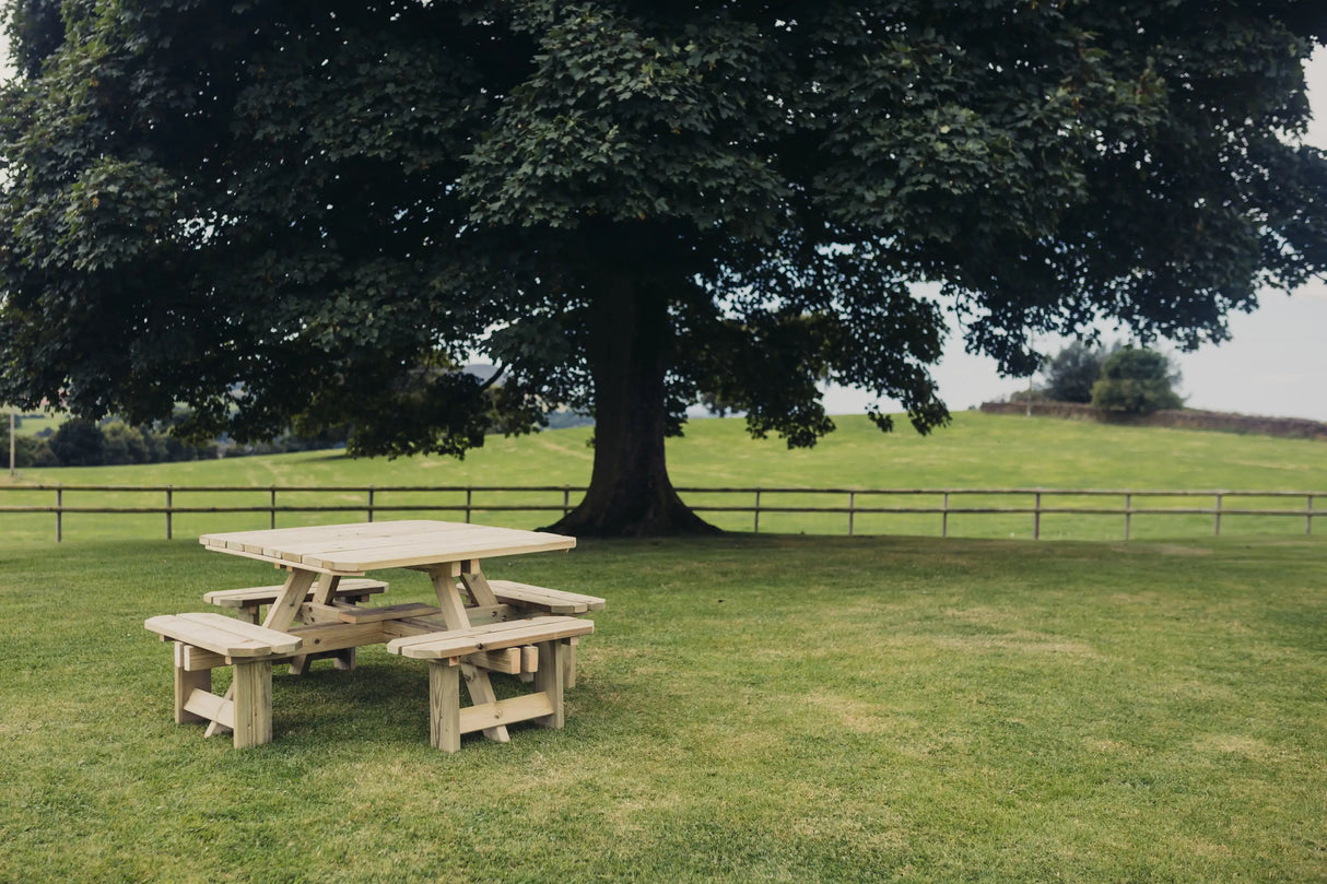 WESTWOOD SQUARE 8 SEAT PICNIC TABLE