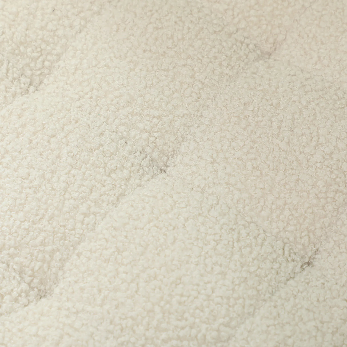 HOMCOM 40.5L Teddy Fleece Storage Ottoman - Cream White